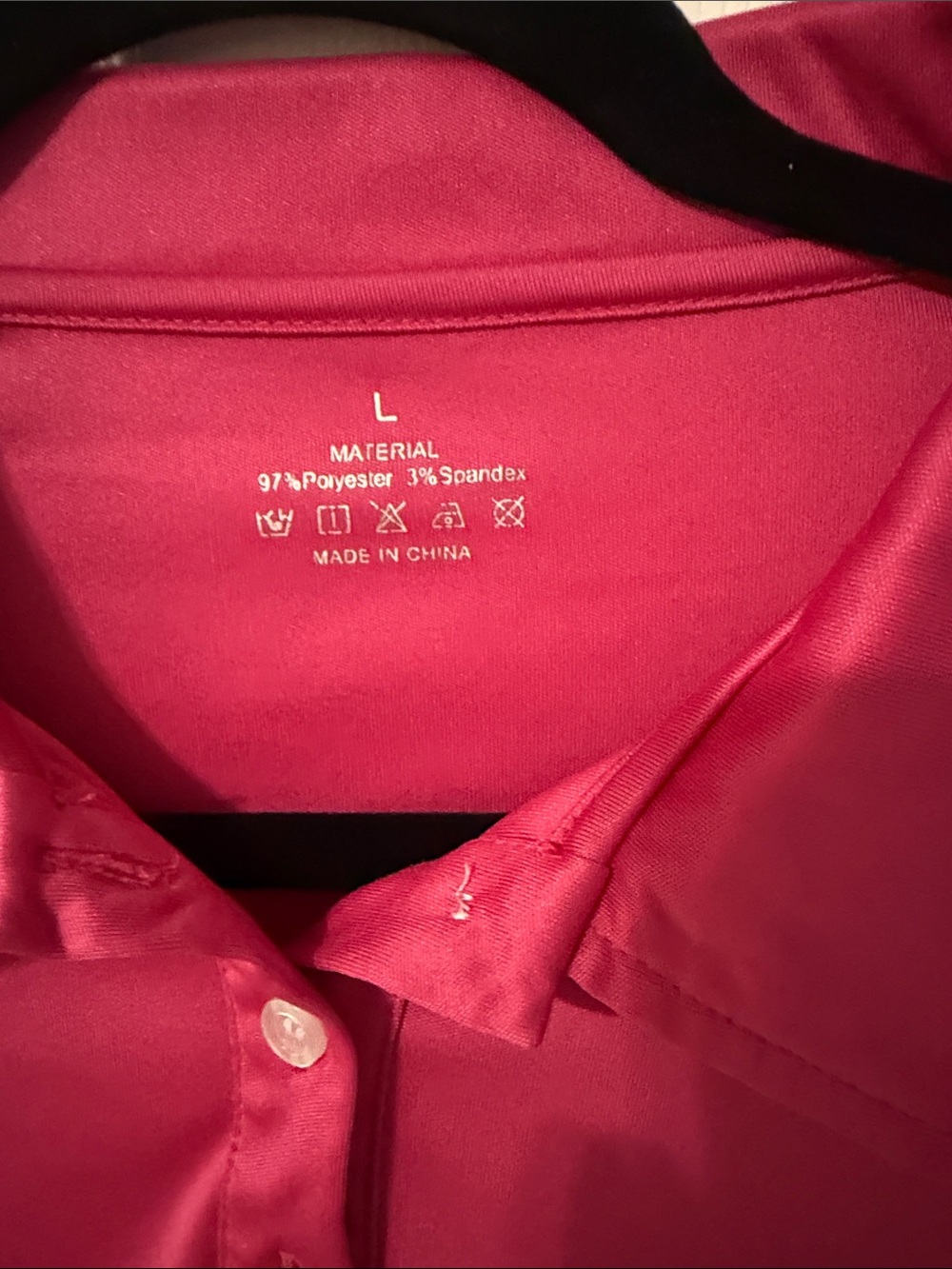 Bright Pink Polo Golf Shirt - Picture 2 of 3